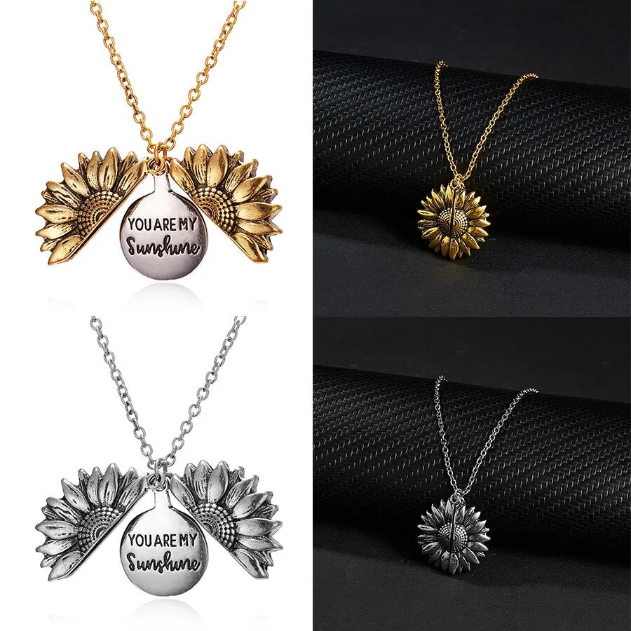 sunshine sunflower necklaces pendant
