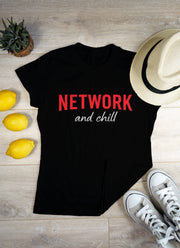 NETWORK and chill – Graphic T-Shirt by MaríaEstáLoca