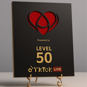Level 50 Customized TikTok Plaque
