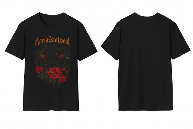 MariaEstaLocal Graphic T-Shirt – Rottweiler & Roses Streetwear Tee