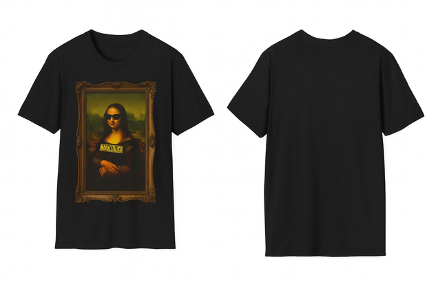 Mona Lisa Graphic T-Shirt – Funny Streetwear Art Tee