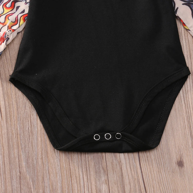 Baby Bodysuit Boys Girls Tattoo Printed Patchwork Jumpsuit Newborn Costume Casual Outfits Toddler Infant Kids Clothes Bodysuits - mariaestalocashop