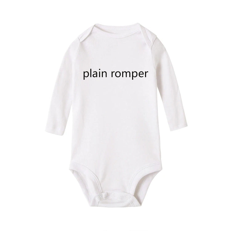 toddler infant baby rompers white color letter print newborn outfits  