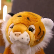 1pc 12cm Mini Sitting Tiger Plush Toys for Children Kids Cute Staffed 