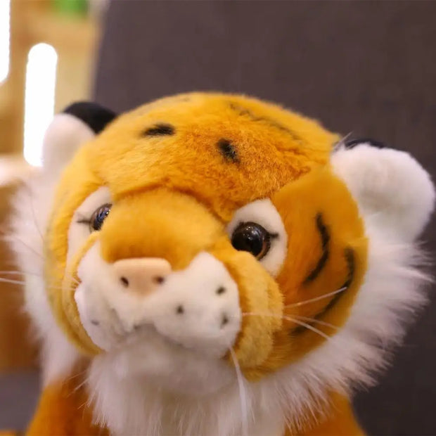 1pc 12cm Mini Sitting Tiger Plush Toys for Children Kids Cute Staffed 