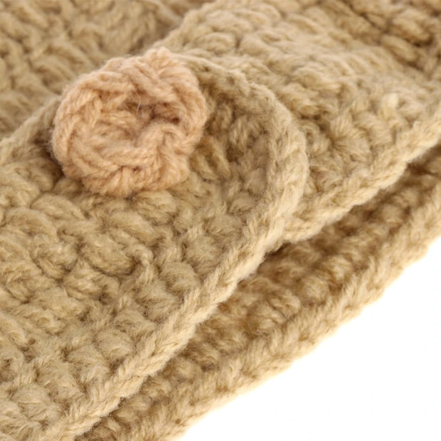 D7YD Baby Photo Props For Yoda Master Wool Knitted Children Photo Clot