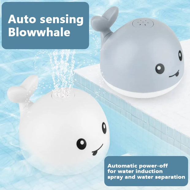 baby light floating lamp whale automatic sprinkler bathtub toy pool ba