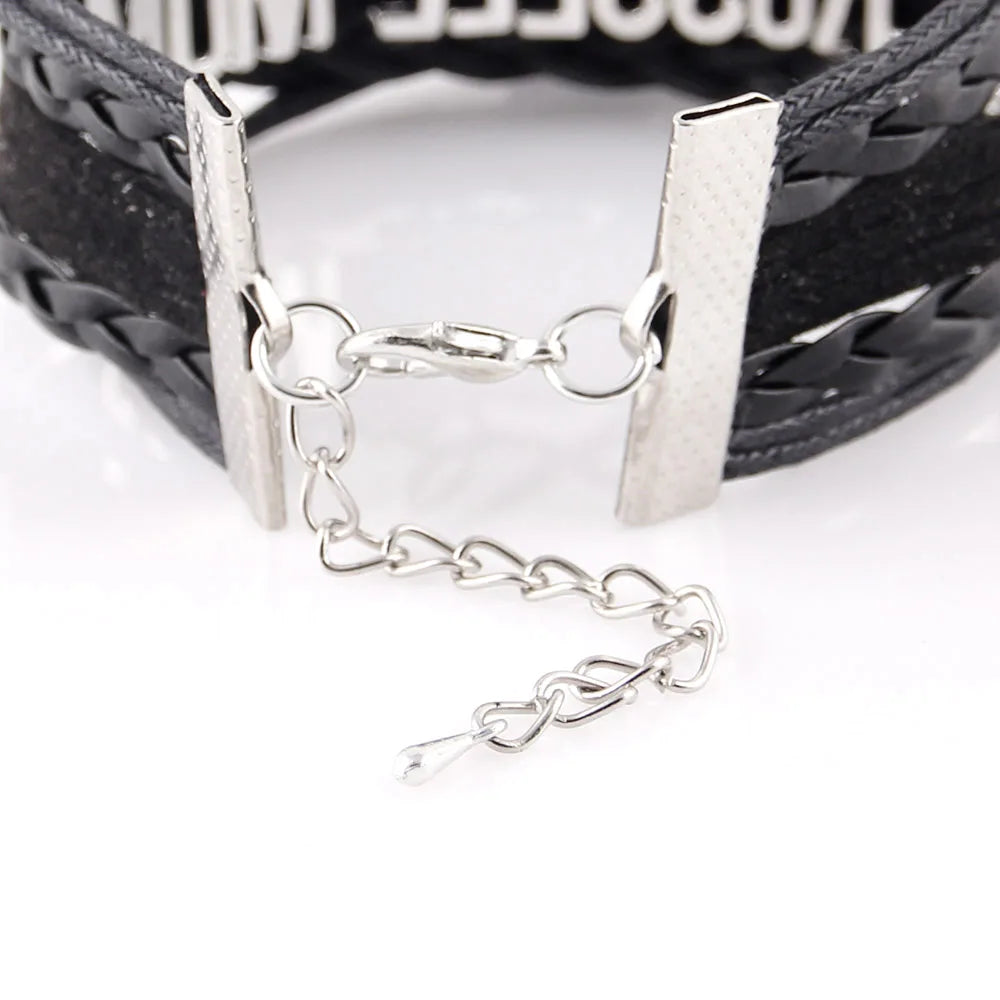 Faith Believe Hope Charm Breast CANCER Women Bracelet Stacks Awareness Wrap Bracelets & Bangles For Women Jewelry Accessories - mariaestalocashop