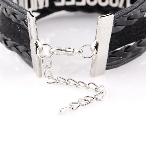 Faith Believe Hope Charm Breast CANCER Women Bracelet Stacks Awareness Wrap Bracelets & Bangles For Women Jewelry Accessories