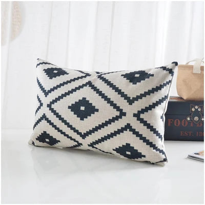 Geometric Cushion Cover Black White Nordic Home Decor Custom Pillow Co