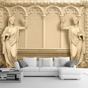 Modern Home Decor Custom 3D Mural Wallpaper Backdrop European Sculptur