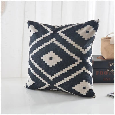 Geometric Cushion Cover Black White Nordic Home Decor Custom Pillow Co