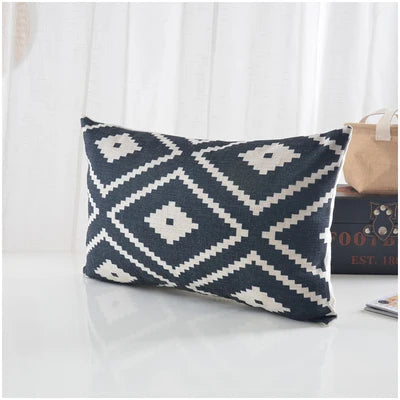 Geometric Cushion Cover Black White Nordic Home Decor Custom Pillow Co