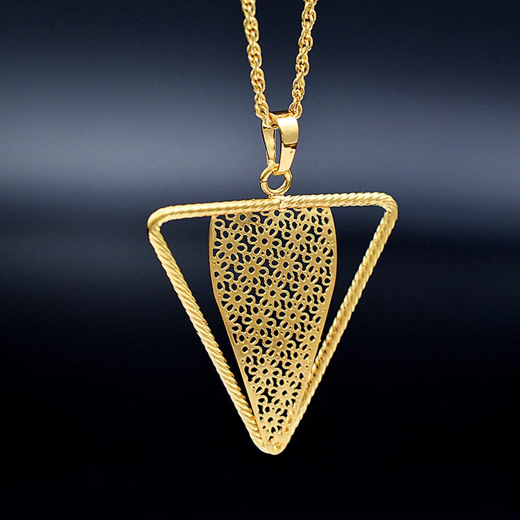 Women Necklace Earrings Pendant Jewelry Sets For Party Wedding Engagement Jewelry - mariaestalocashop