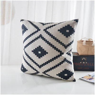 Geometric Cushion Cover Black White Nordic Home Decor Custom Pillow Co