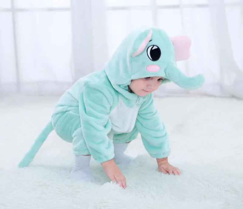 baby boy blue stitch kigurumi pajamas clothing newborn infant romper