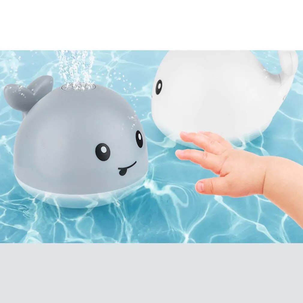 baby light floating lamp whale automatic sprinkler bathtub toy pool ba