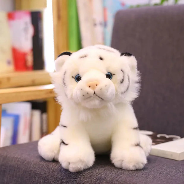 1pc 12cm Mini Sitting Tiger Plush Toys for Children Kids Cute Staffed 