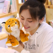1pc 12cm Mini Sitting Tiger Plush Toys for Children Kids Cute Staffed 