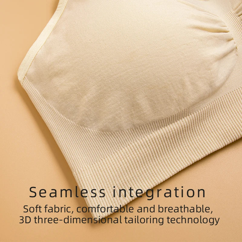 Nursing Bra Breathable Women Breastfeeding Underwear Seamless Maternity Bra Push Up - mariaestalocashop