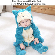 baby boy blue stitch kigurumi pajamas clothing newborn infant romper