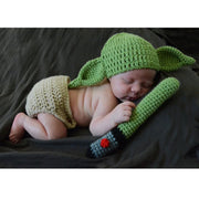 D7YD Baby Photo Props For Yoda Master Wool Knitted Children Photo Clot