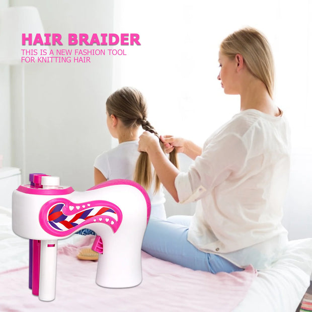 Tiktok Automatic Hair Braider Electric DIY Hair Weave Machine