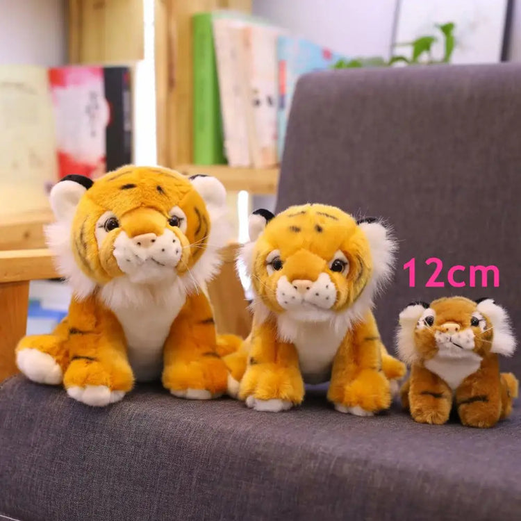 1pc 12cm Mini Sitting Tiger Plush Toys for Children Kids Cute Staffed 
