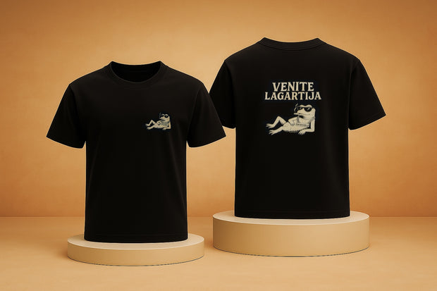 Venite Lagartija Funny Spanish Graphic T-Shirt – Cool Lizard Meme Tee