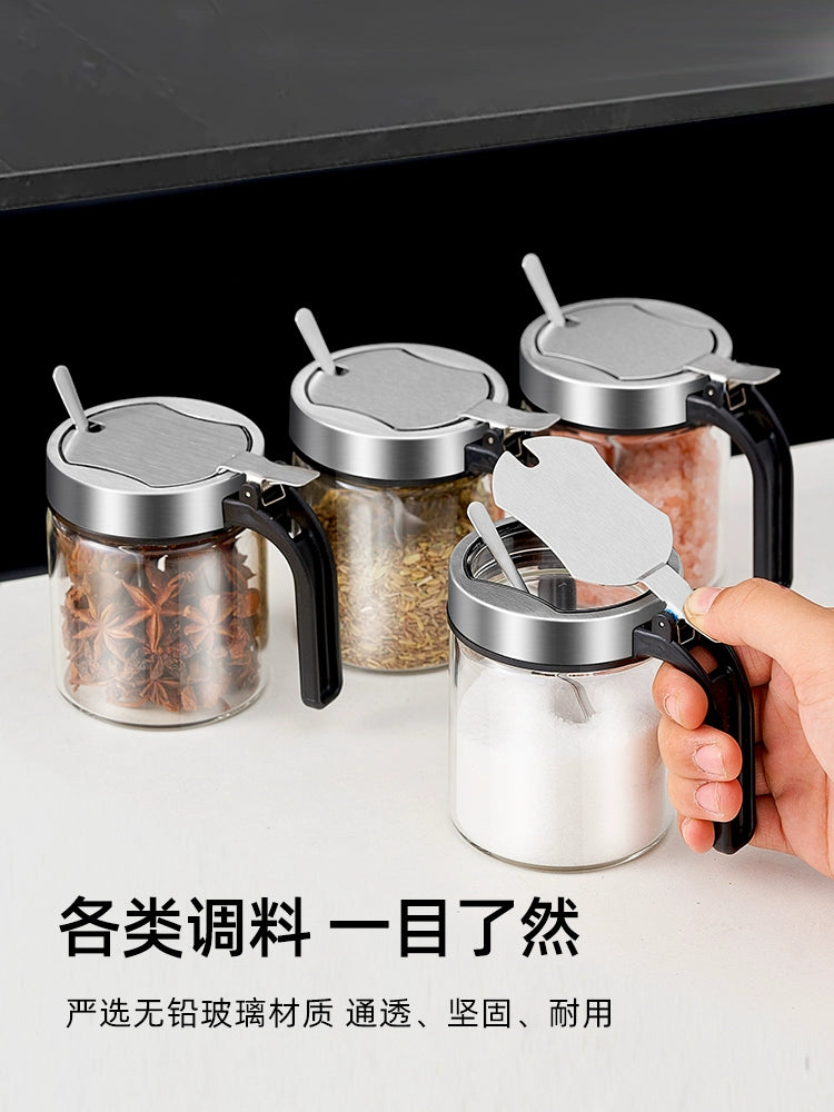 Seasoning Box Suit Household Set Kitchen Classy Storage Box Jar Salt 