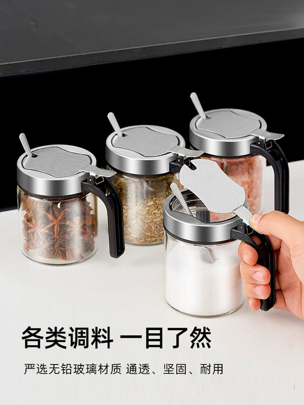 Seasoning Box Suit Household Set Kitchen Classy Storage Box Jar Salt 
