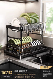 kitchen rack rag storage drain rack punch-free household seasoning    