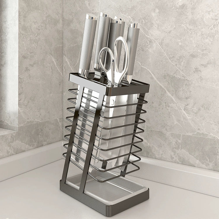 304 Stainless Steel Kitchen Knife Holder Kitchen Knife Holder Storage Rack Household Draining Table Cooking Knife Holder Storage Rack - mariaestalocashop