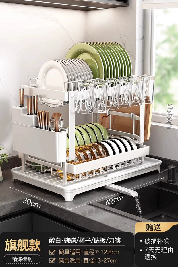 kitchen rack rag storage drain rack punch-free household seasoning    