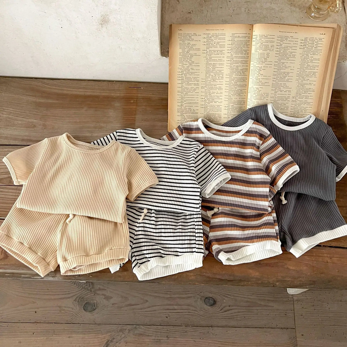 summer children clothes sets summer 2pcs baby boy shorts suit cotton