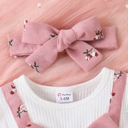 Baby Girl Floral Print Combo Dress with Headband Set Casual/Outdoor  Elegant Hyper-Tactile / 3D Sweet