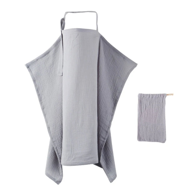 F62D Mother Outing Breastfeeding Towel Cotton Baby Feeding Cover Anti-