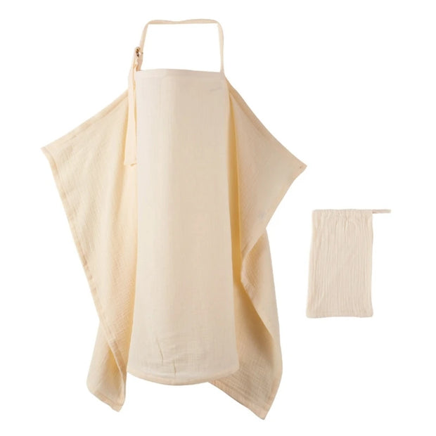 F62D Mother Outing Breastfeeding Towel Cotton Baby Feeding Cover Anti-