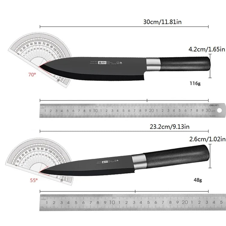 Fruit knife chef's knife, kitchen knife sushi knife, kitchen high hardness stainless steel sharp cutting knife for household use - mariaestalocashop