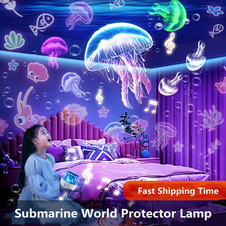 Galaxy Rotating Projector LED Night Light Starry Mermaids Porjectors Lamp For Decoration Bedroom Home Decorative Children Gifts - mariaestalocashop