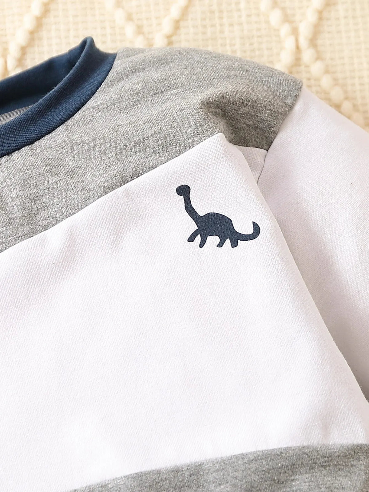 Newborn BabySpring and Autumn Boy Splicing Color Contrast Long Sleeves and Pants Leisure Outdoor Sports Suit Breathabl - mariaestalocashop
