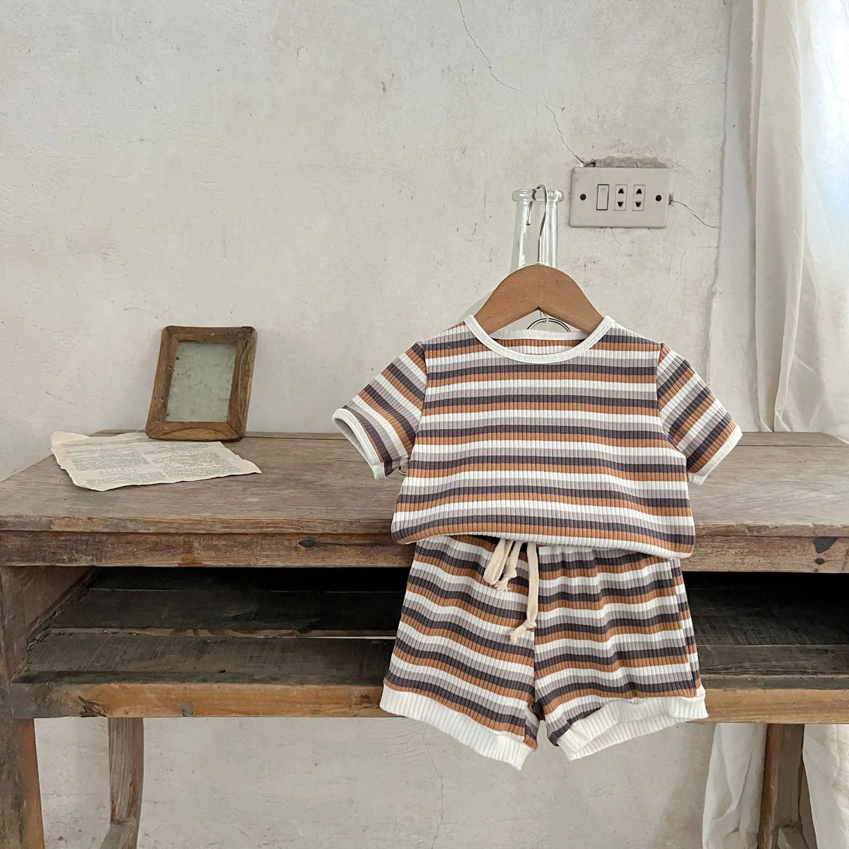 summer children clothes sets summer 2pcs baby boy shorts suit cotton