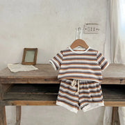 summer children clothes sets summer 2pcs baby boy shorts suit cotton
