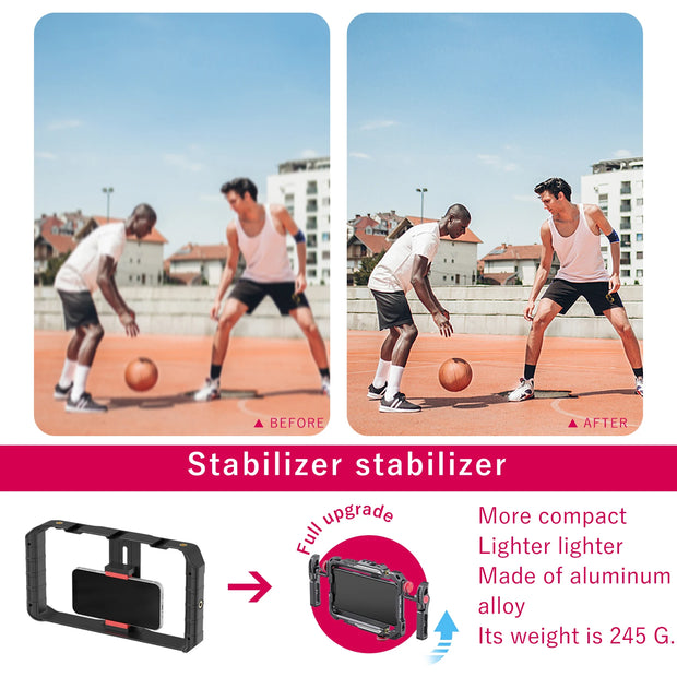 Ulanzi Lino Universal SmartPhone Cage Protective Case Cage with Side Handle Rig for iPhone 15 14 13 Samsung Huawei Xiaomi OPPO
