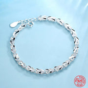 Elevate your style with the timeless elegance of our Sterling Silver Bracelet from Sewamazing.shop. Crafted from high-quality sterling silver, this bracelet exudes sophistication and charm. Its classic design features a delicate chain with a secure clasp closure, making it perfect for everyday wear or special occasions.