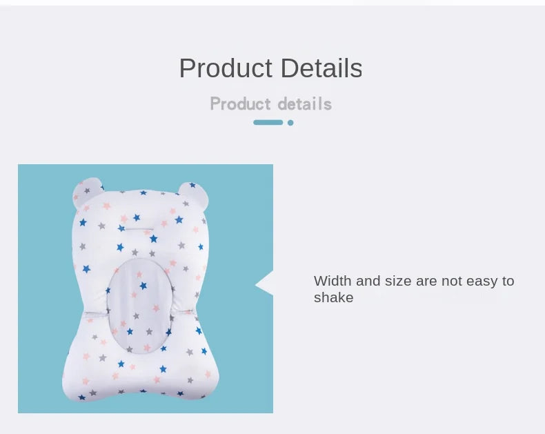 Baby Bath Seat Support Mat  Infant Anti-Slip Soft Comfort Body Cushion Foldable Baby Bath Tub Pad Chair Newborn Bathtub Pillow - mariaestalocashop