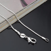 Sterling Silver Chain Fashion Sliver Necklace High Quality Snake Chain For Men And Women
