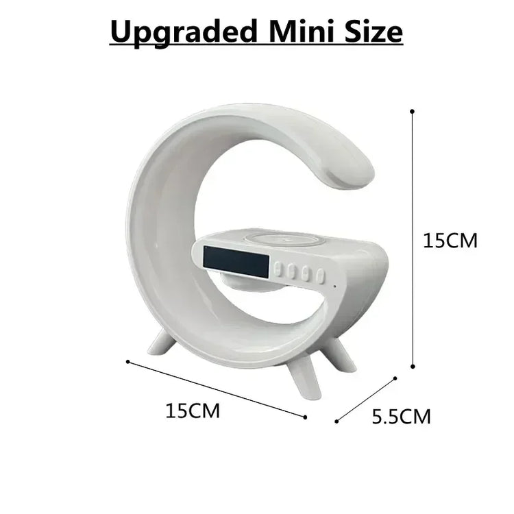 Multifunction Wireless Charger Pad Stand Speaker TF RGB Night Light 15W Fast Charging Station for iPhone Samsung Xiaomi Huawei - mariaestalocashop