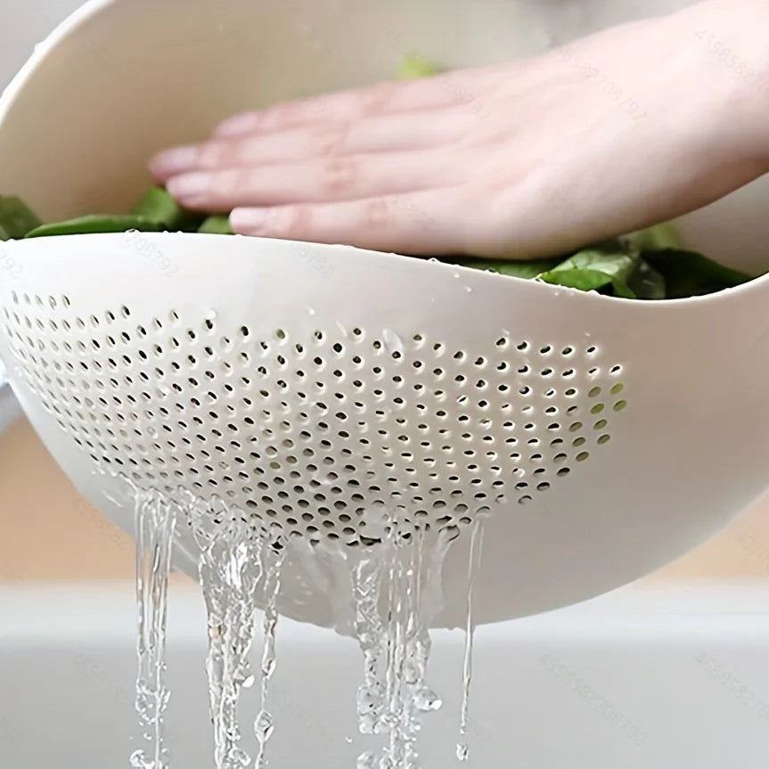 Drainage Basket Rice Filter Fruit and Vegetable Drainage Sieve Kitchen Supplies Small Tools Multi-purpose - mariaestalocashop
