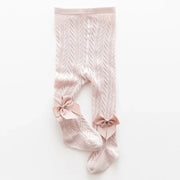 Summer Girls Stockings Hollow Bow Tights For Kids Fishnet Clothing Tod